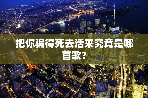 把你骗得死去活来究竟是哪首歌？
