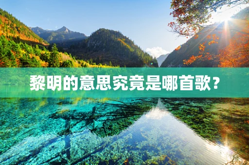 黎明的意思究竟是哪首歌？