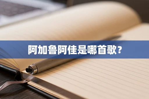 阿加鲁阿佳是哪首歌？