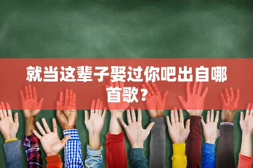 就当这辈子娶过你吧出自哪首歌？