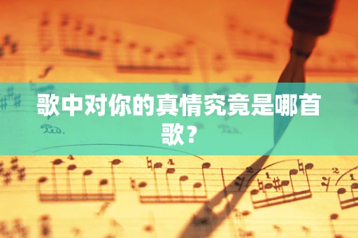 歌中对你的真情究竟是哪首歌？