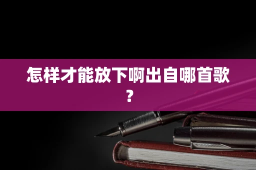 怎样才能放下啊出自哪首歌？