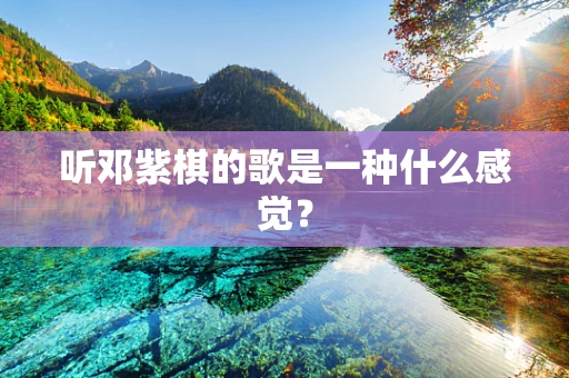 听邓紫棋的歌是一种什么感觉？