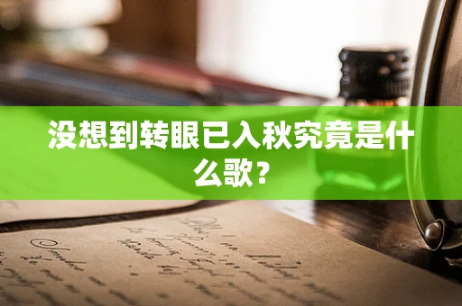 没想到转眼已入秋究竟是什么歌？