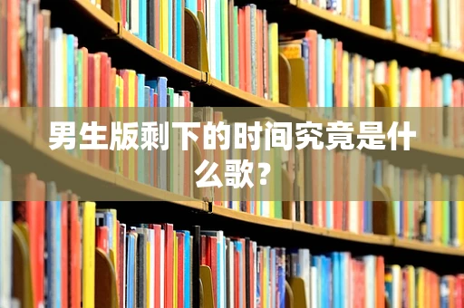 男生版剩下的时间究竟是什么歌？