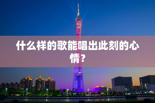 什么样的歌能唱出此刻的心情？