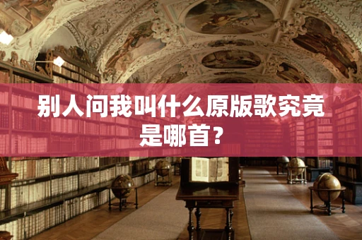 别人问我叫什么原版歌究竟是哪首？