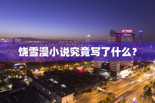 饶雪漫小说究竟写了什么？