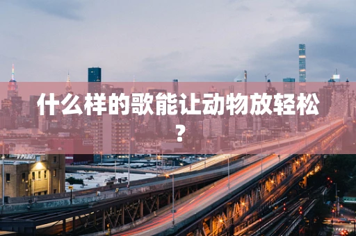 什么样的歌能让动物放轻松？