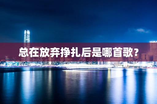 总在放弃挣扎后是哪首歌？
