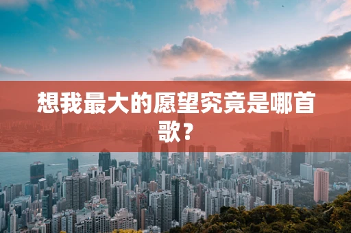 想我最大的愿望究竟是哪首歌？