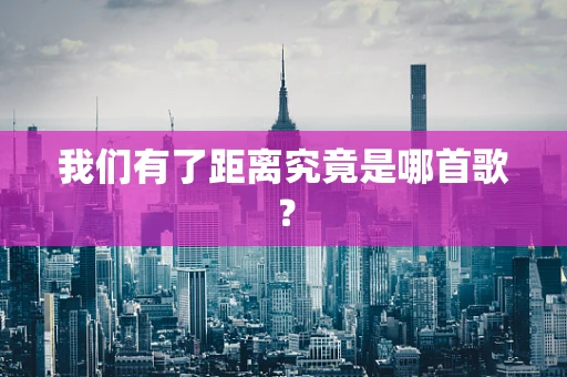 我们有了距离究竟是哪首歌？