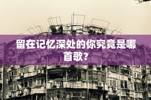 留在记忆深处的你究竟是哪首歌？