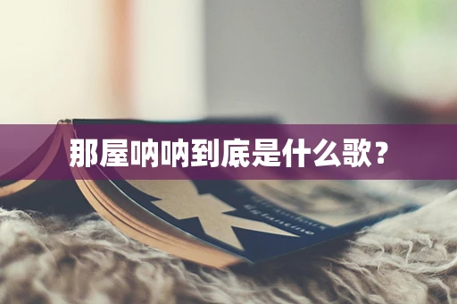 那屋呐呐到底是什么歌？