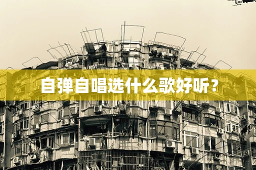 自弹自唱选什么歌好听？