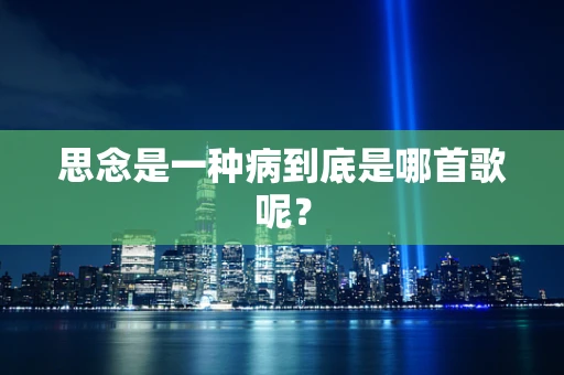 思念是一种病到底是哪首歌呢？