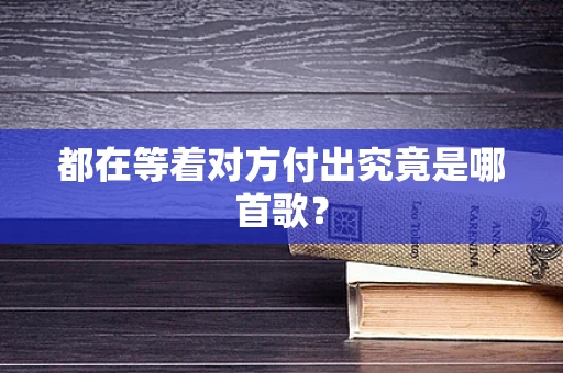 都在等着对方付出究竟是哪首歌？