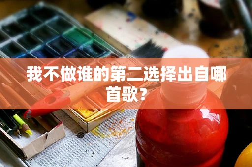 我不做谁的第二选择出自哪首歌？