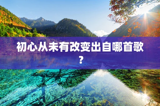 初心从未有改变出自哪首歌？