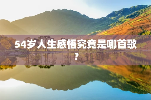 54岁人生感悟究竟是哪首歌？