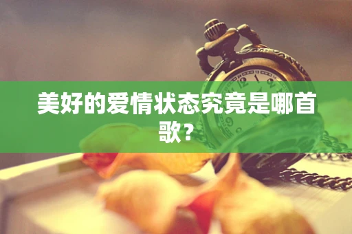 美好的爱情状态究竟是哪首歌？