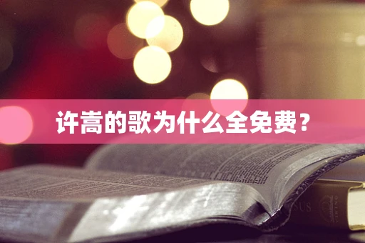 许嵩的歌为什么全免费？