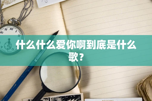 什么什么爱你啊到底是什么歌？