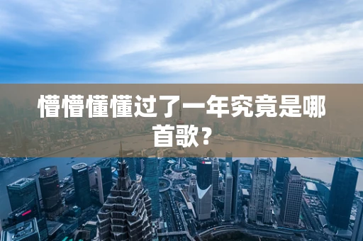 懵懵懂懂过了一年究竟是哪首歌？
