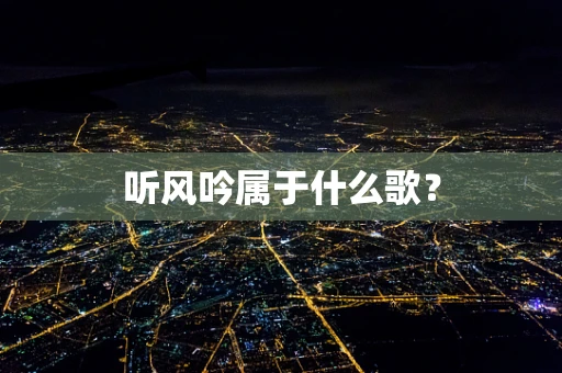 听风吟属于什么歌？