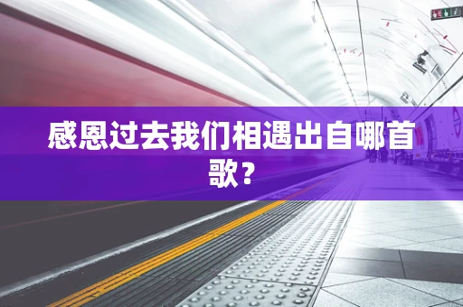 感恩过去我们相遇出自哪首歌？