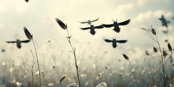 像鸟儿在飞翔这句歌词出自哪首歌？