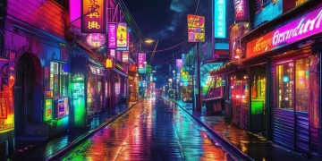 霓虹灯街道通向家出自哪首歌？