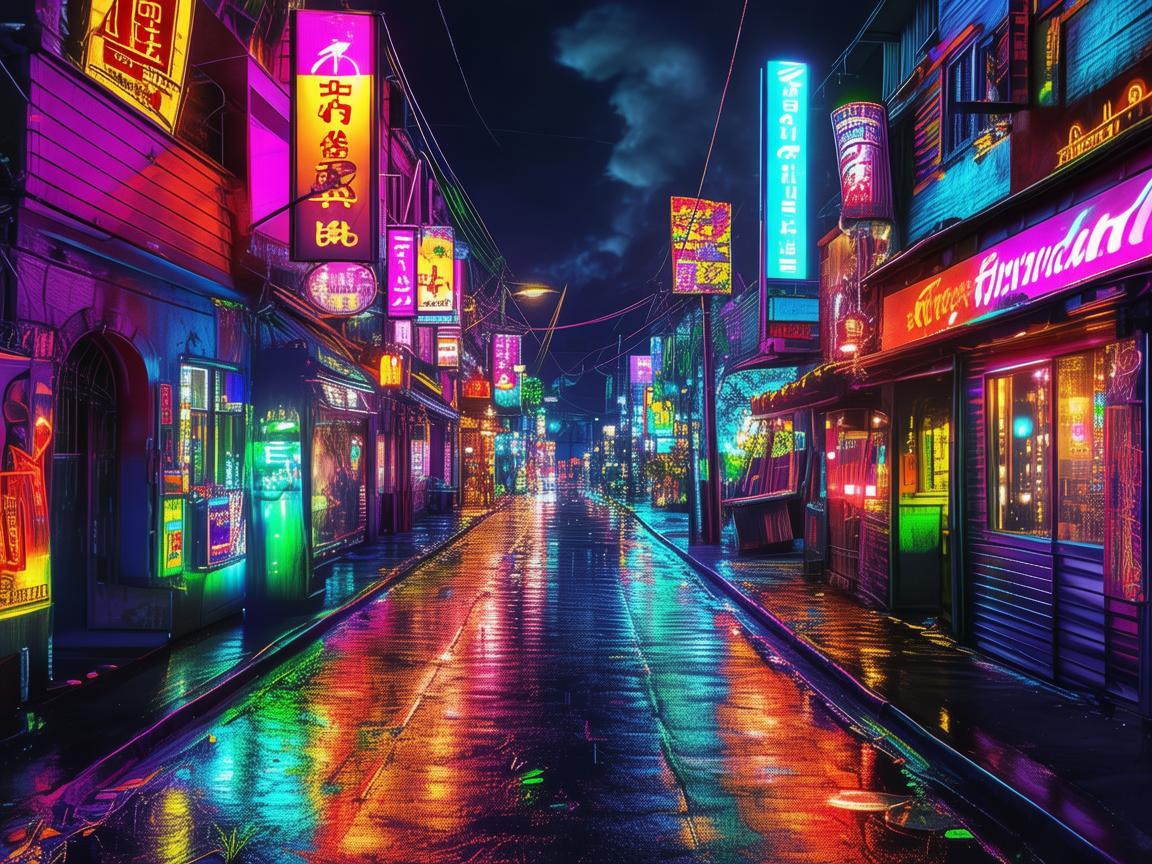 霓虹灯街道通向家出自哪首歌？